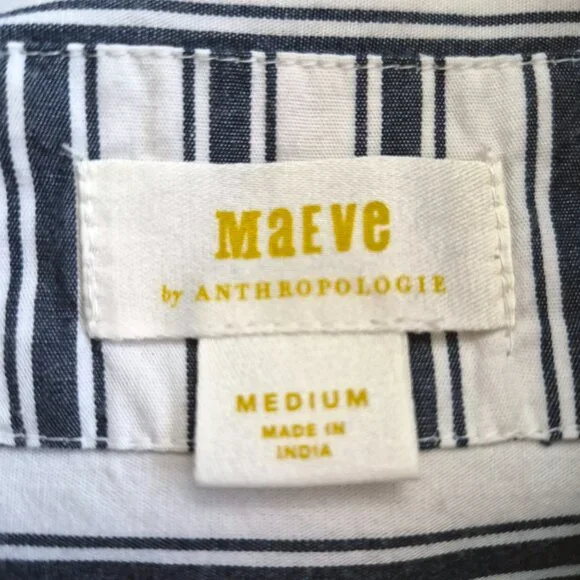 Anthropologie Maeve The Bennet Buttondown Shirt Size M - Picture 8 of 13